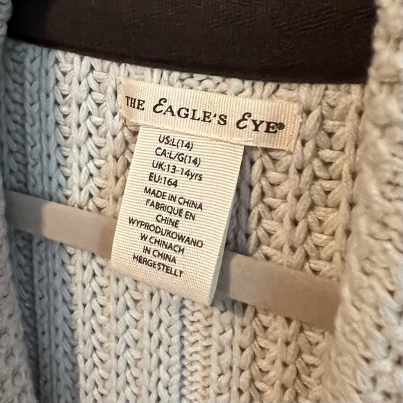 Layering Sweater Vest in Taupe / Tan with horn buttons & shawl collar - Picture 3 of 3